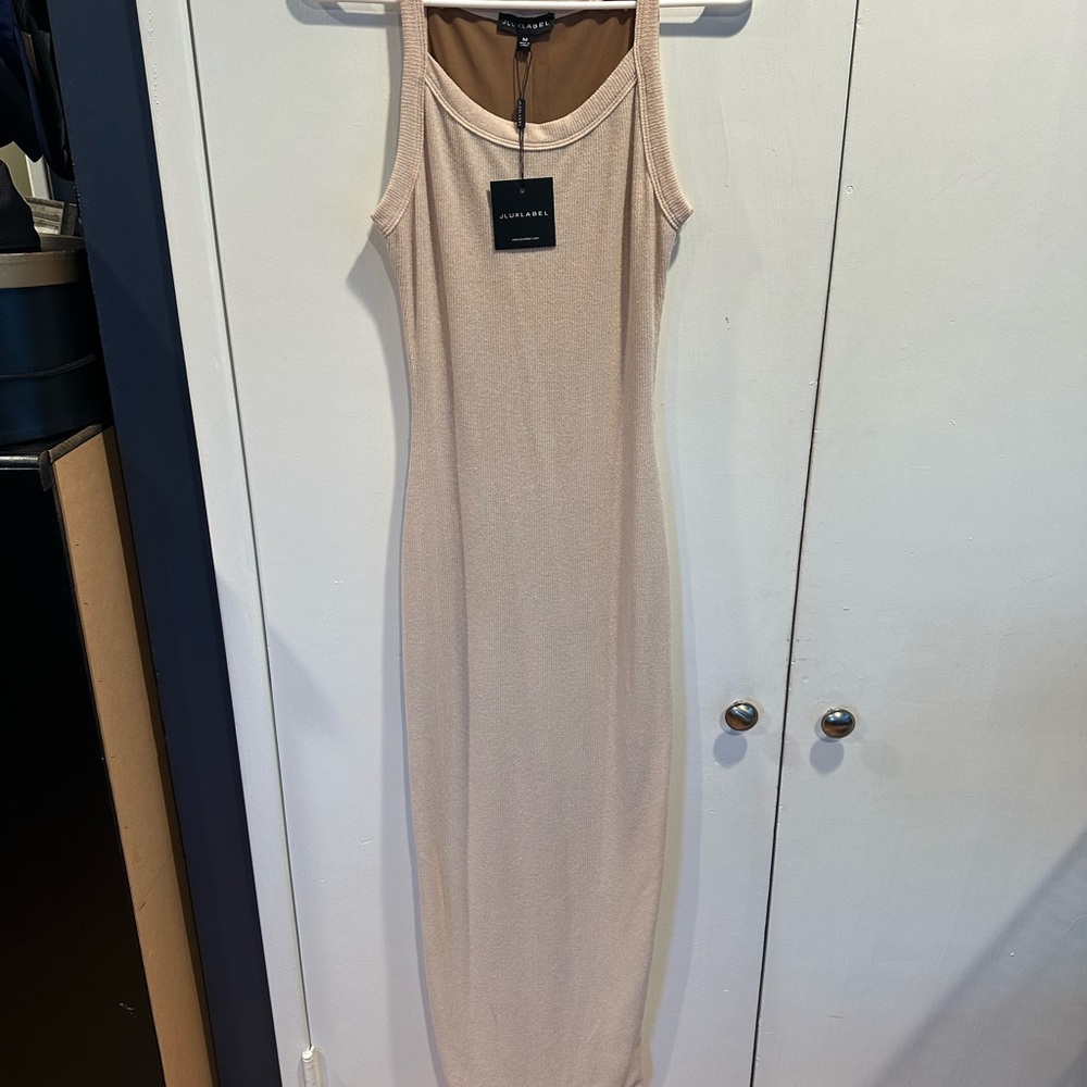 JLUXLABEL Beige Midi Dress - Picture 4 of 8